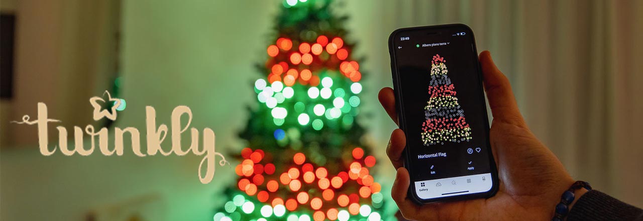 Twinkly Weihnachtsbaum Beleuchtung mit App Animation