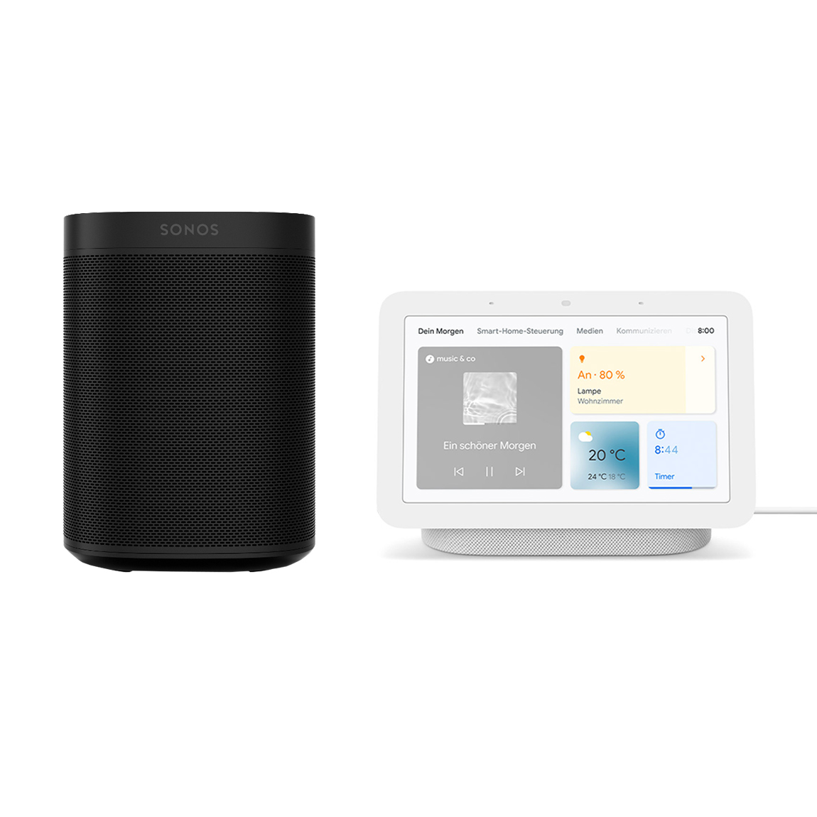 Sonos One + Google Nest Hub (2. Generation)