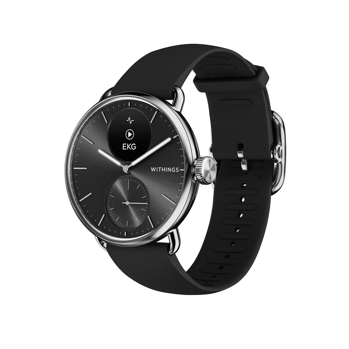 Withings Scanwatch 2 – Hybrid Smartwatch mit Überwachung der Herzgesundheit – Schwarz und 38 mm – Deal, Schnäppchen, sparen