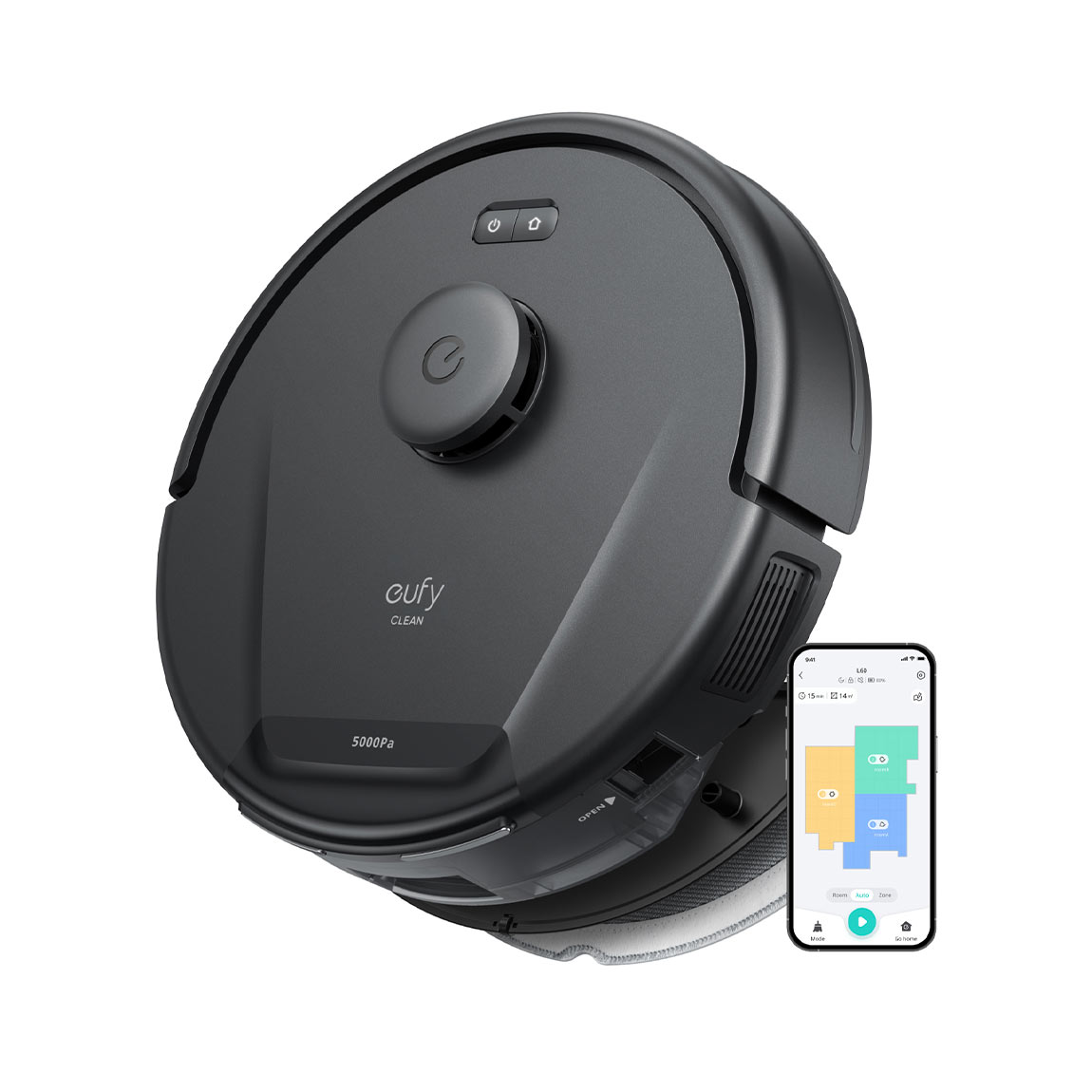 eufy L60 Hybrid - Smarter Saugroboter - Schwarz