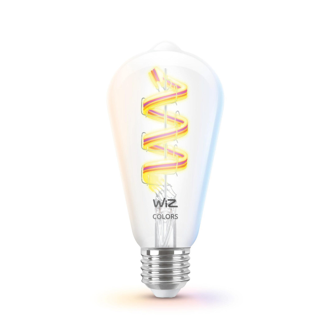 WiZ Tunable White & Color E27 ST64 40W - Smarte Filament Lampe - Weiß