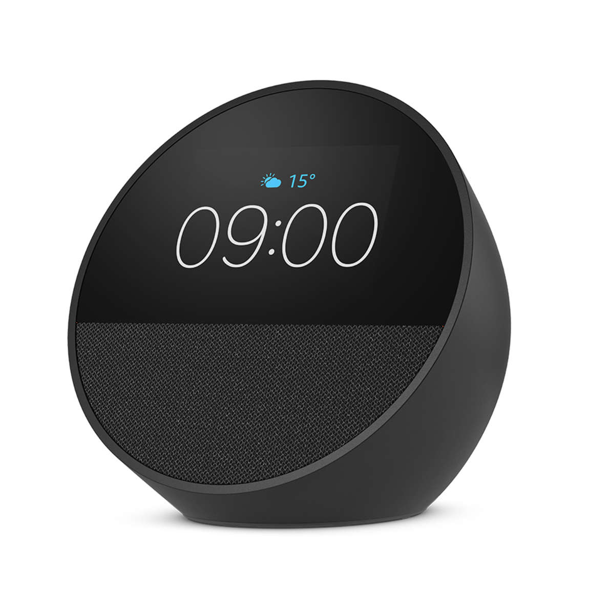 Amazon Echo Spot (Gen. 2) - Smart Clock mit Alexa - Schwarz