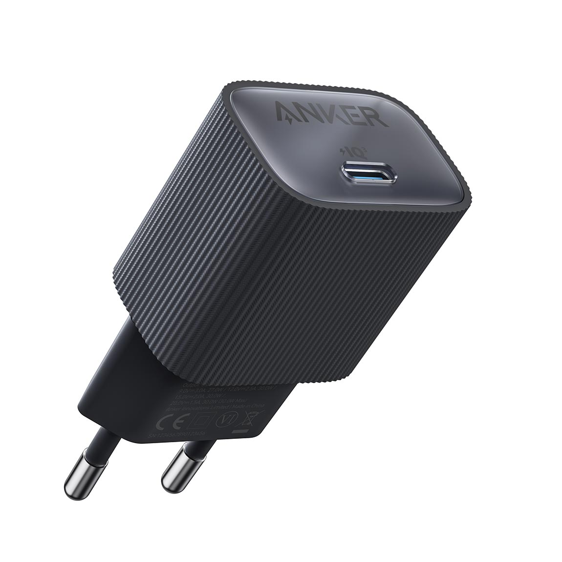 Anker Nano Wandladegerät - 30W USB-C - Schwarz