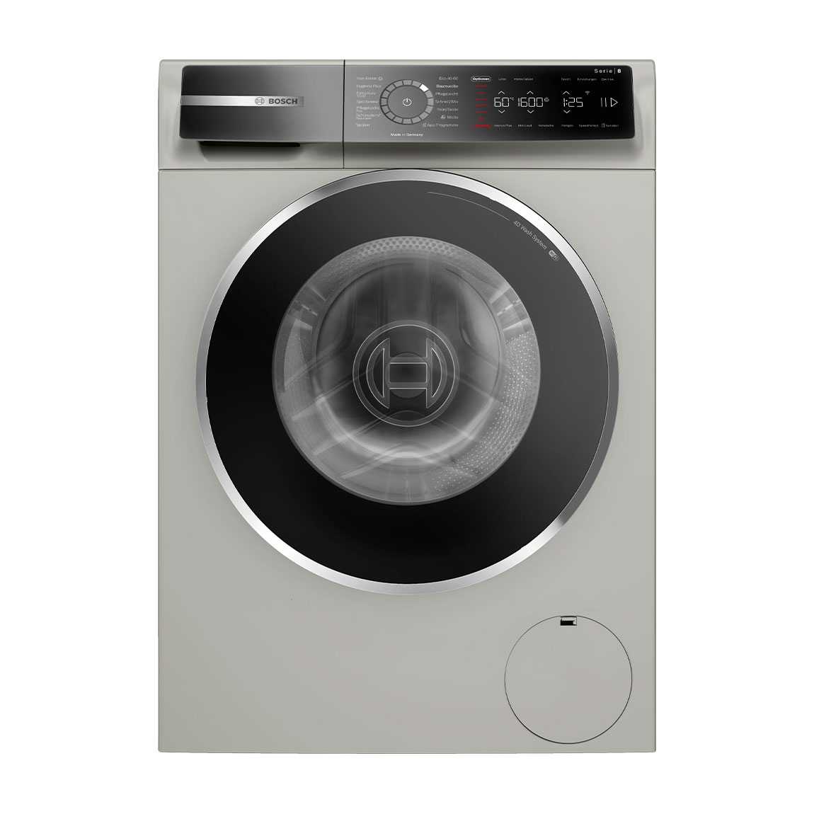 Bosch WGB2560X0 Serie 8 Waschmaschine - Frontlader 10 kg 1600 U/min - Silber inox / Altgerätemitnahme