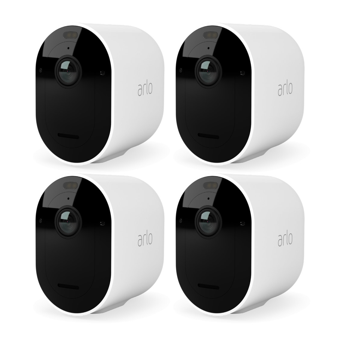 Arlo Pro 5 Spotlight Kamera 4er-Set – Kabellose Überwachungskamera - Weiß
