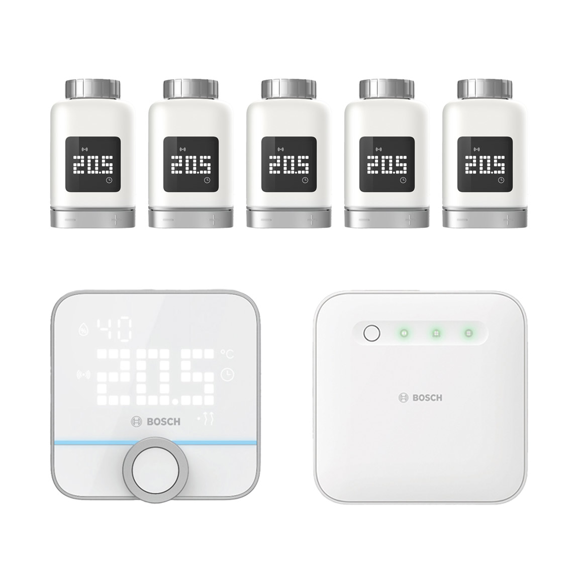 Bosch Smart Home – Starter Set Heizung II mit 5 Thermostaten + Raumthermostat II – Deal, Schnäppchen, sparen