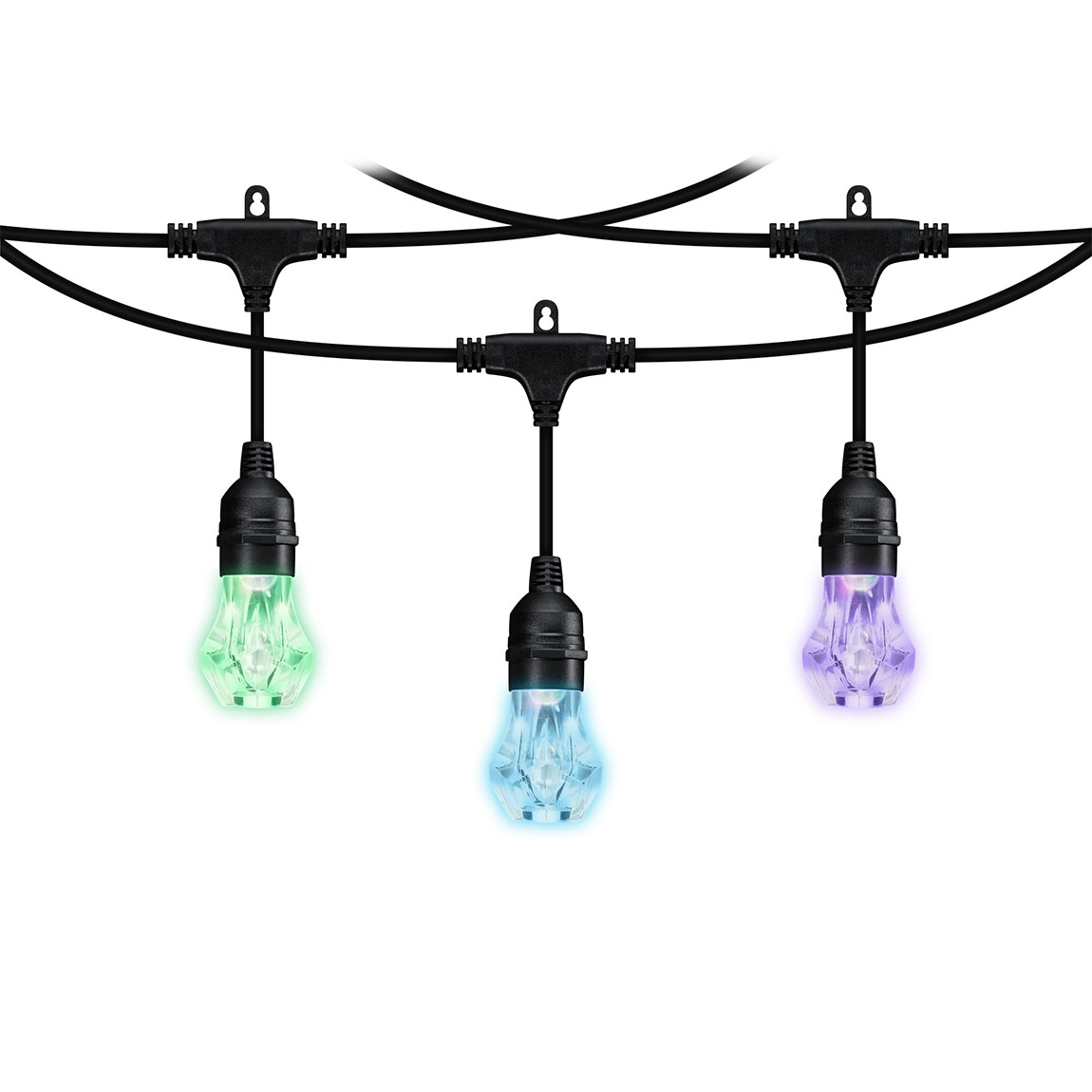 Nanoleaf Essentials Matter Smart Outdoor String Light Starter 15m - Schwarz