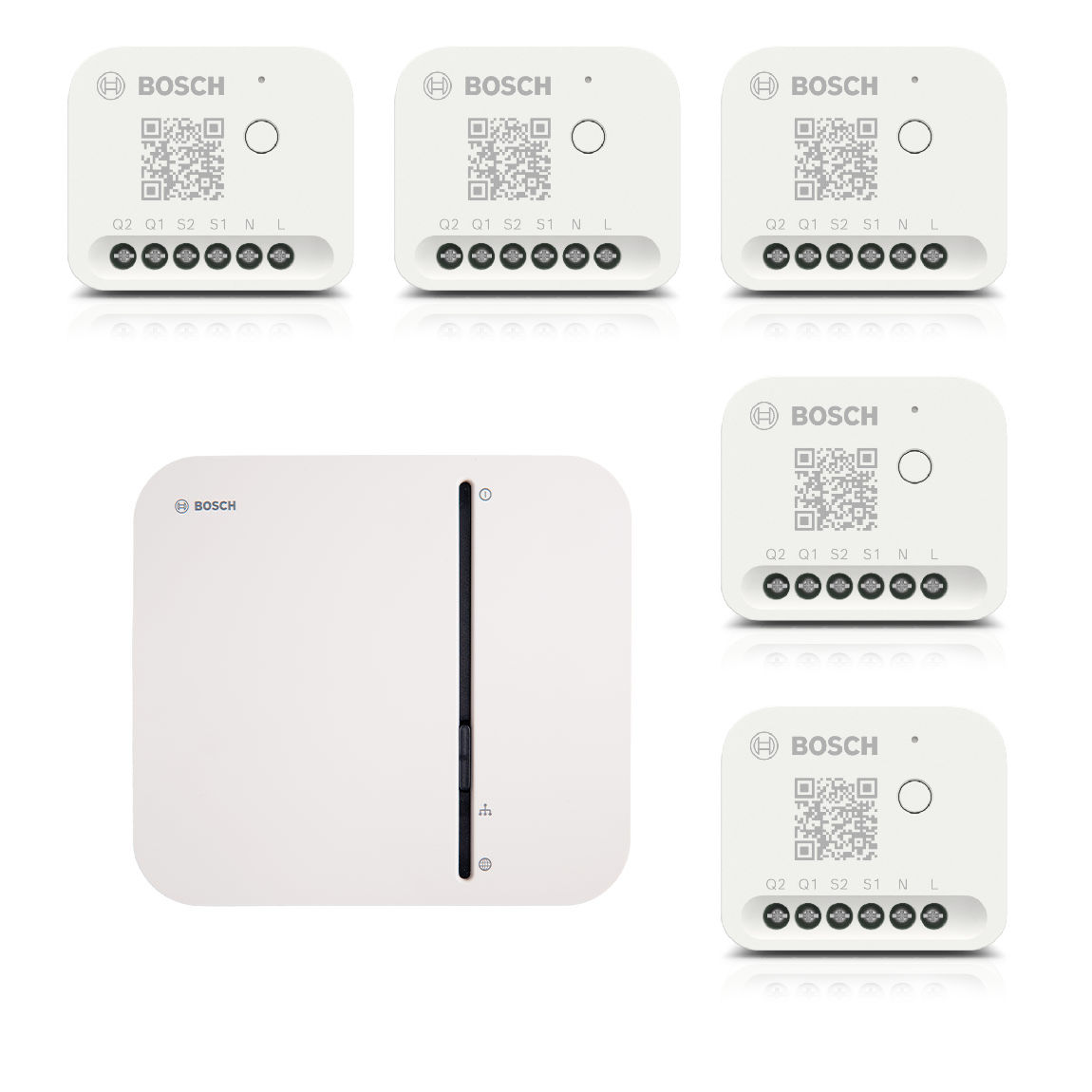 Bosch Smart Home – Starter Set Licht-/ Rollladensteuerung mit 5 Unterputz-Aktoren (Gen. 2) – Deal, Schnäppchen, sparen