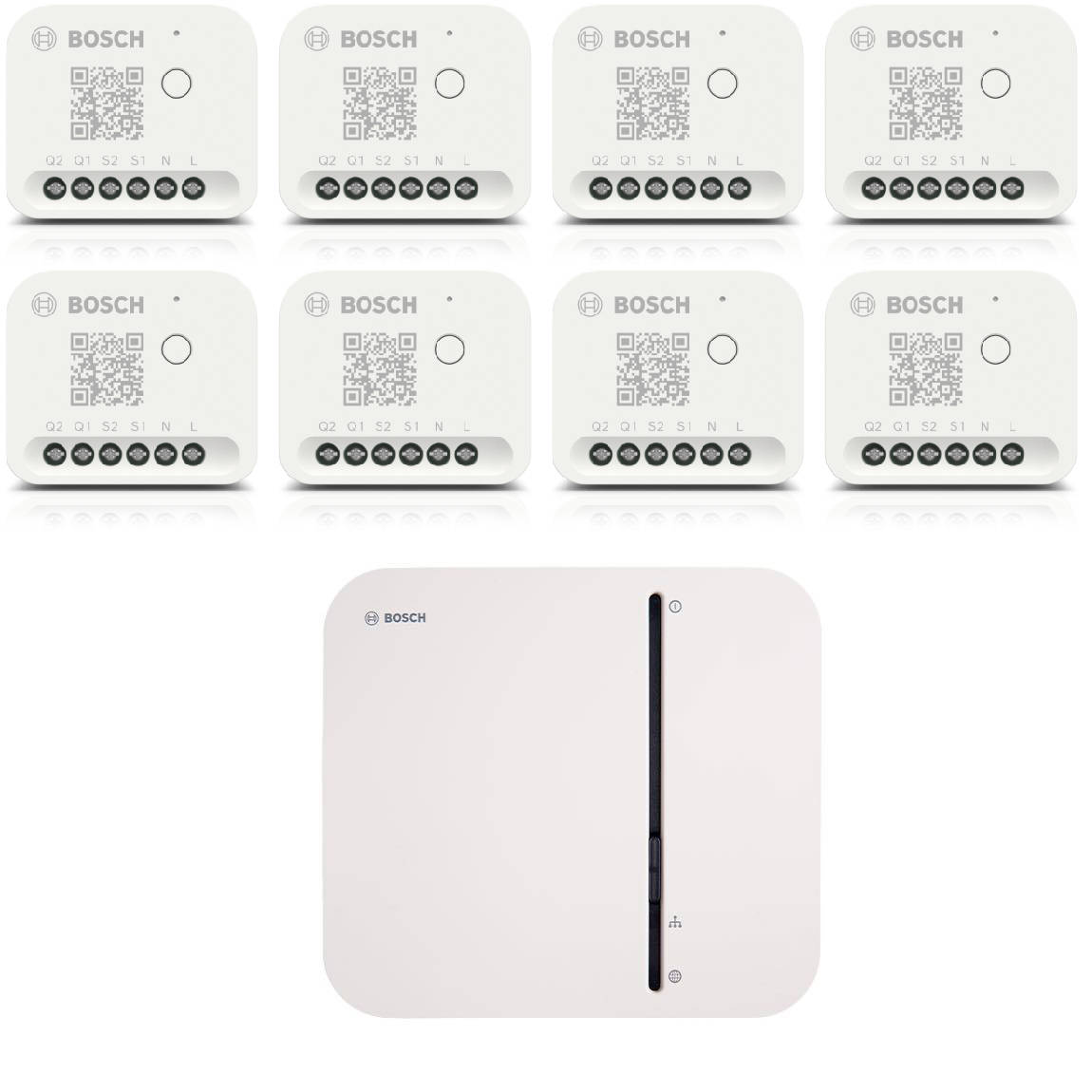 Bosch Smart Home – Starter Set Licht-/ Rollladensteuerung mit 8 Unterputz-Aktoren (Gen. 2) – Deal, Schnäppchen, sparen