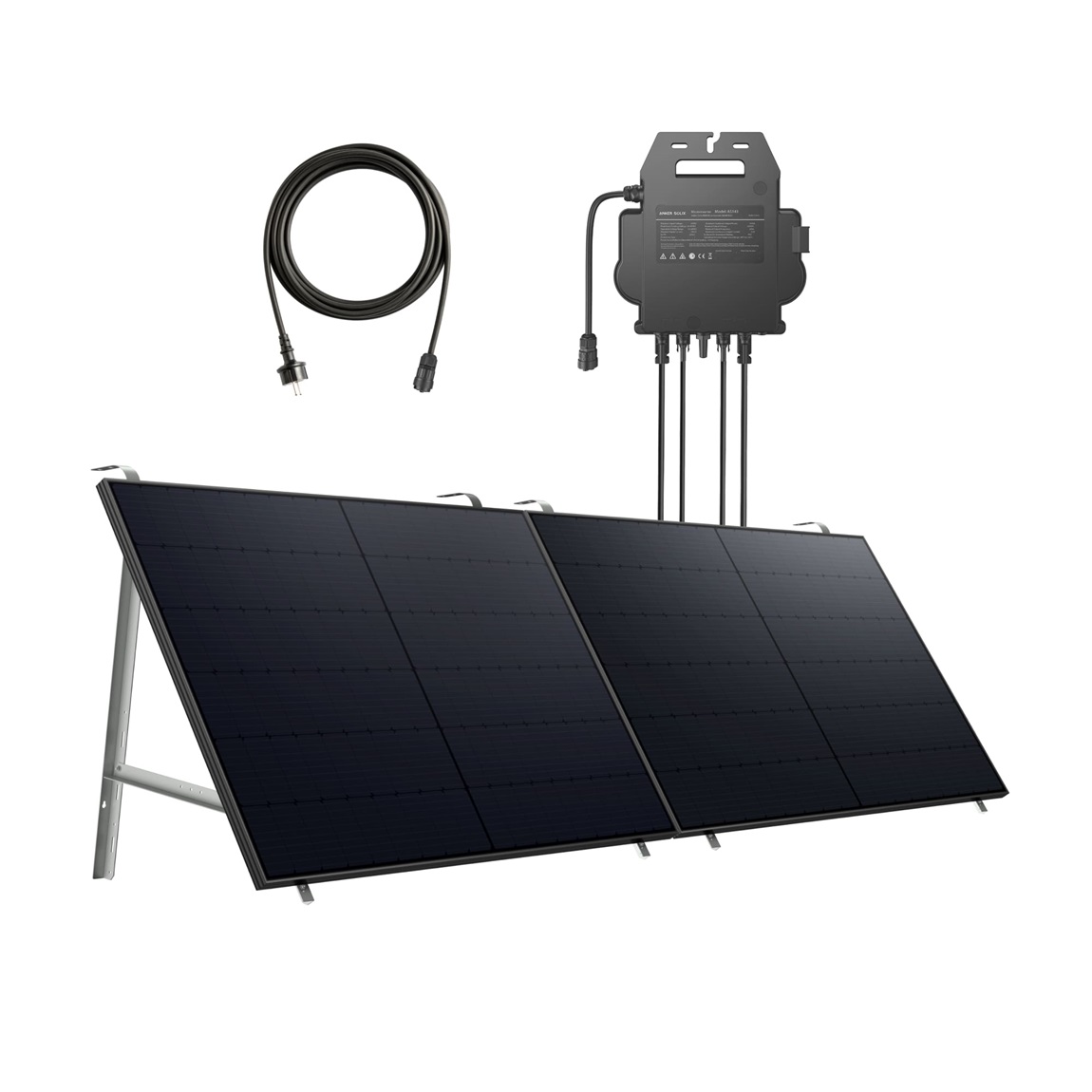 Anker SOLIX Solarbank E1600 + MI80 (BLE) Microinverter (800W) – Schwarz