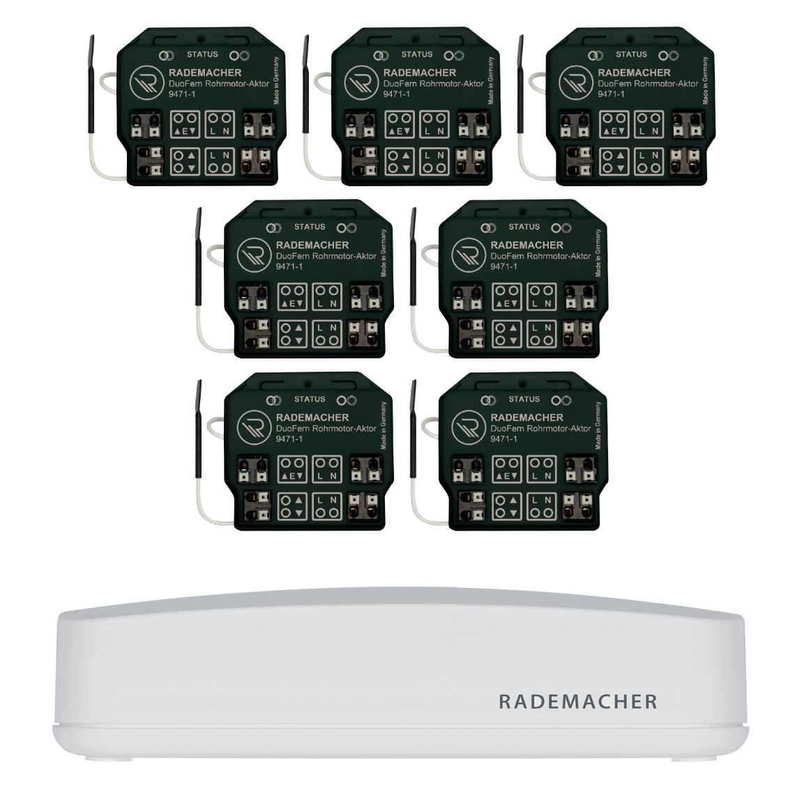 Rademacher HomePilot + DuoFern Rohrmotor-Aktor 7er-Set