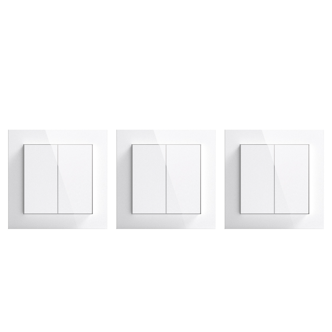 Senic Friends of Hue Smart Switch - Smarter Lichtschalter  3er-Pack - Glänzend weiß