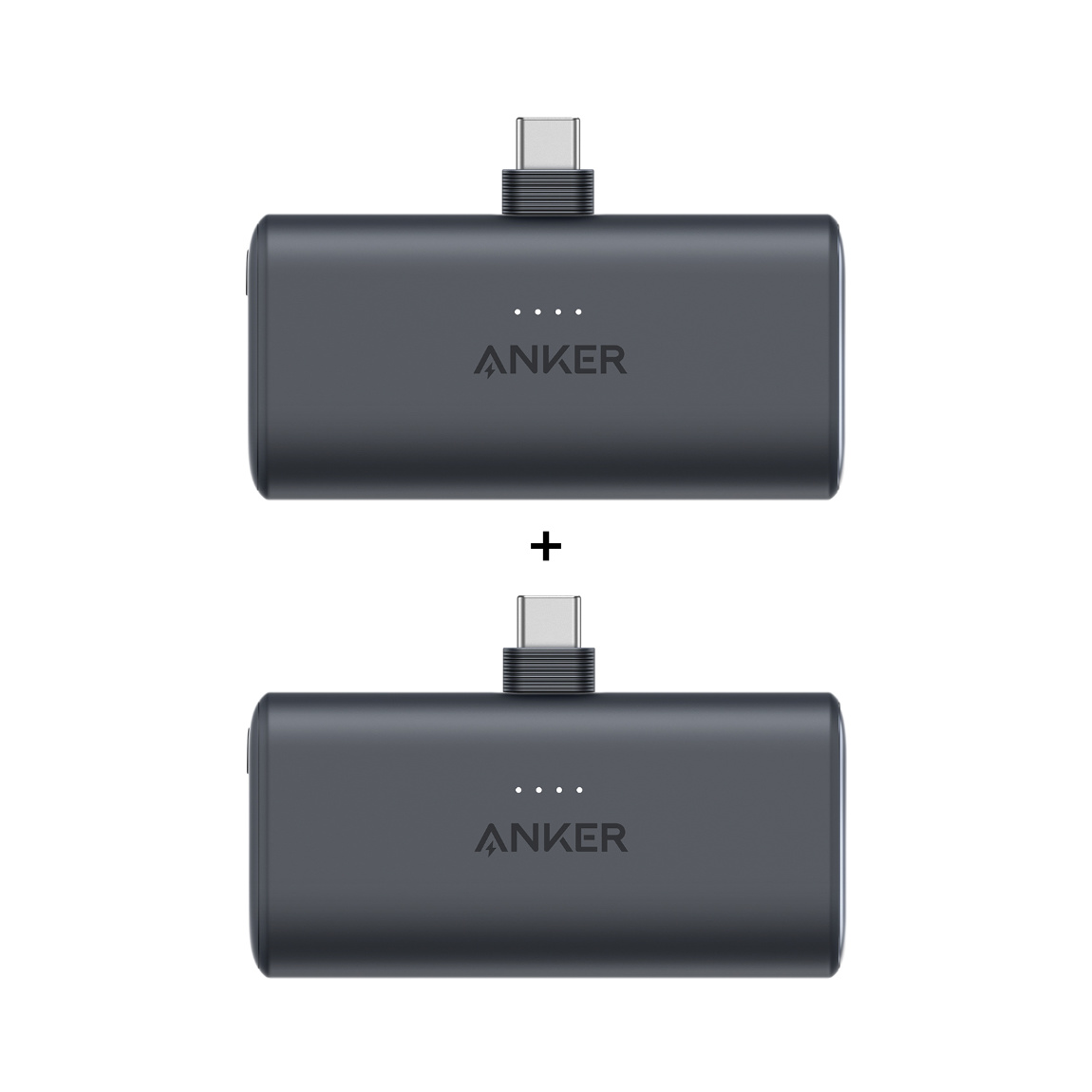 Anker Nano Powerbank mit integriertem USB-C Konnektor - 2er-Set