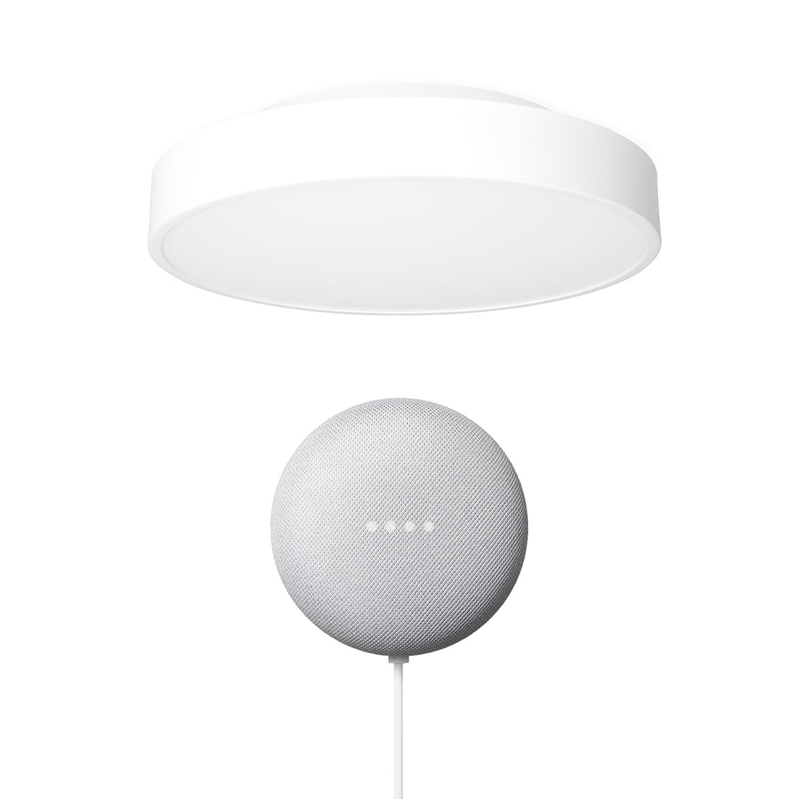 Yeelight LED Deckenleuchte (Weiß) + Google Nest Mini