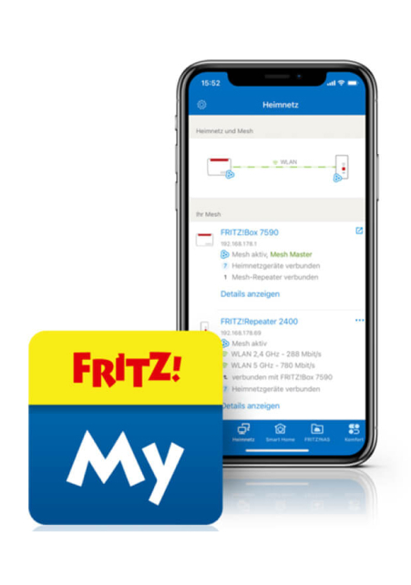 MyFRITZ!App zeigt Heimnetz