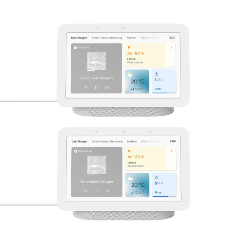 Google Nest Hub 2er-Pack - Smart Display mit Sprachsteuerung