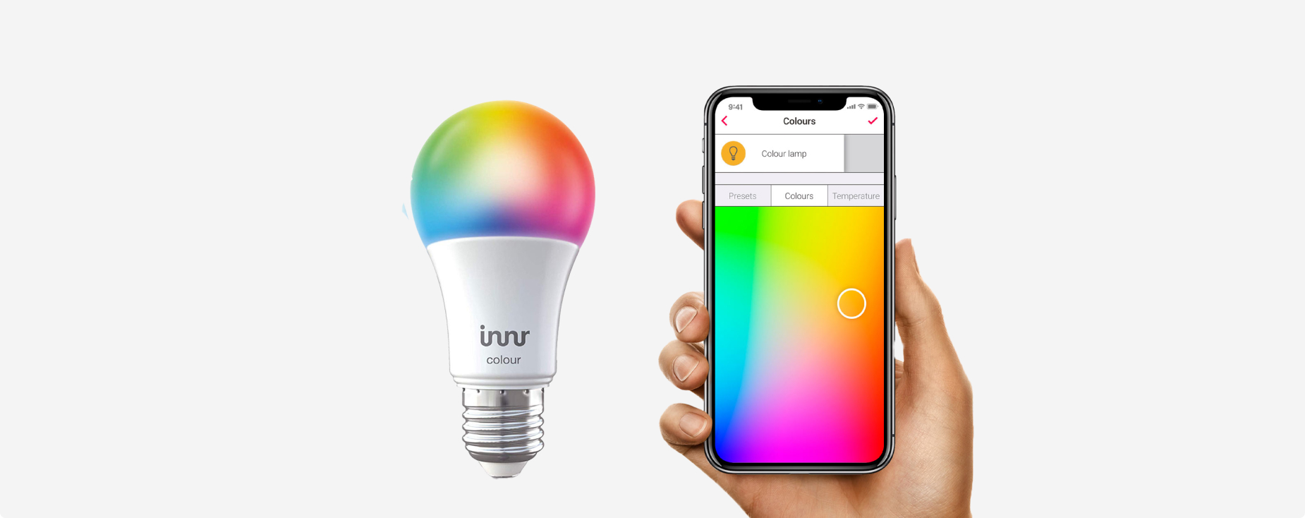 Smart Home Lampe mit Farbwechsel