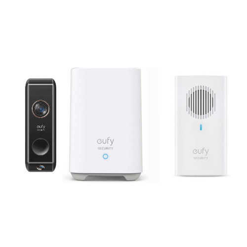 eufy Video Doorbell Dual + HomeBase 2 + Doorbell Chime