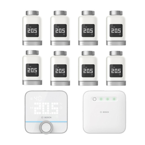 Bosch Smart Home - Starter Set Heizung II mit 8 Thermostaten + Raumthermostat II (Battery)