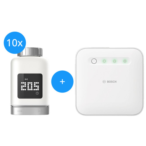 Bosch Smart Home - Starter Set Heizung II mit 10 Thermostaten