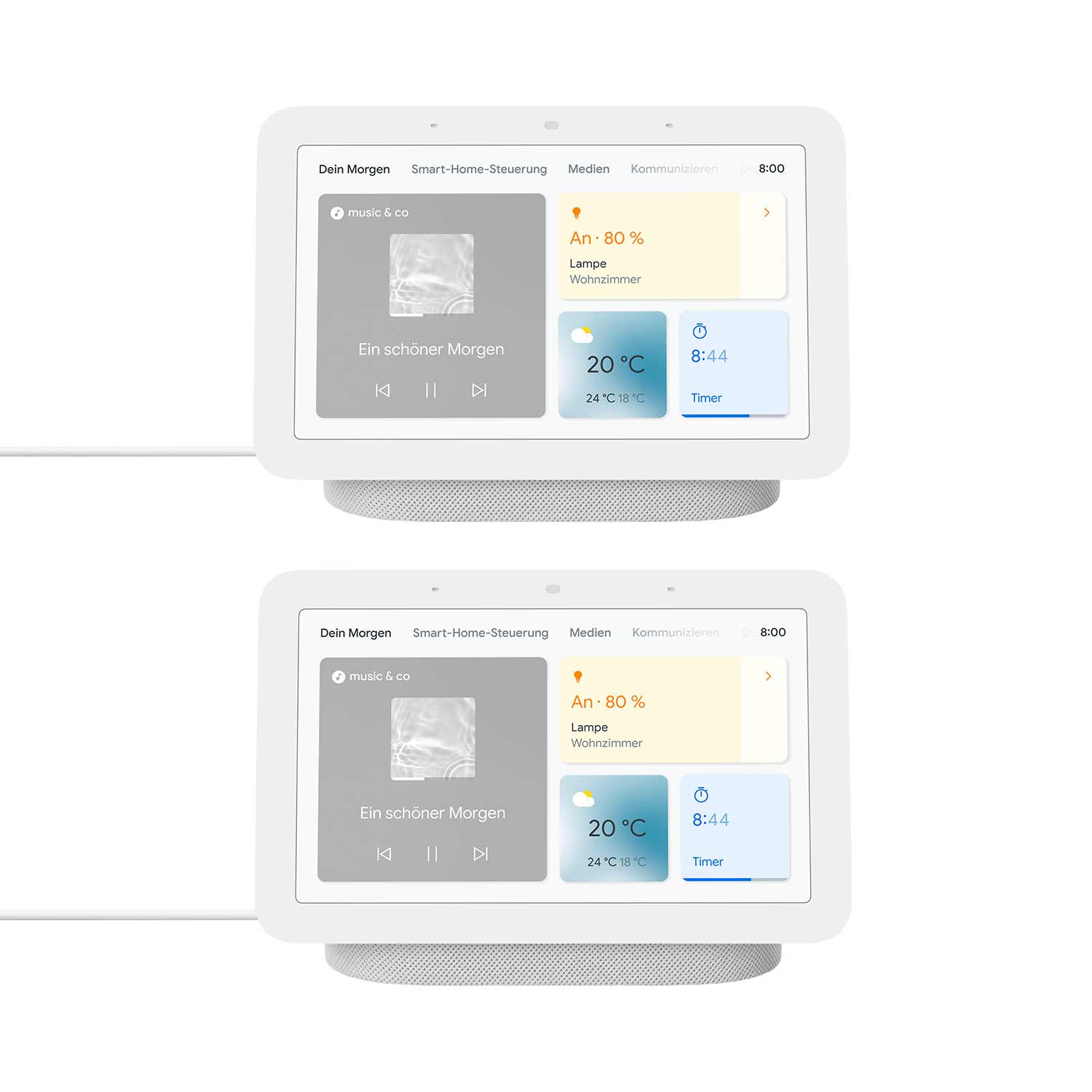 Google Nest Hub (2. Generation) 2er-Pack - Smart Display mit Sprachsteuerung