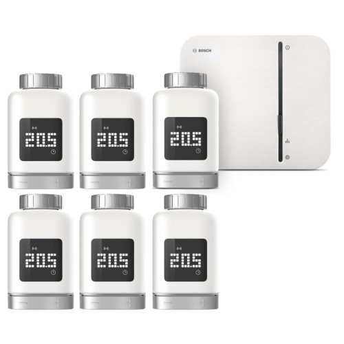 Bosch Smart Home Heizkörper-Thermostat II 6er-Set + Access Point
