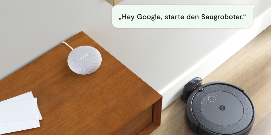 Google Home Staubsaugroboter steuern 